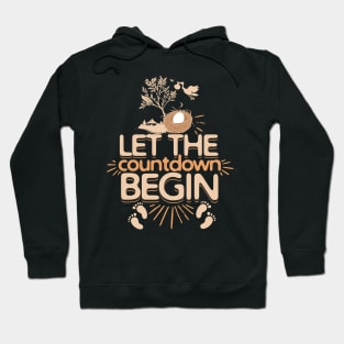 Let The Countdown Begin Pregnancy Funny and Holidays Baby Hoodie